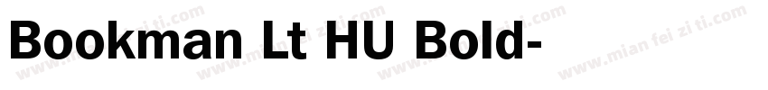 Bookman Lt HU Bold字体转换